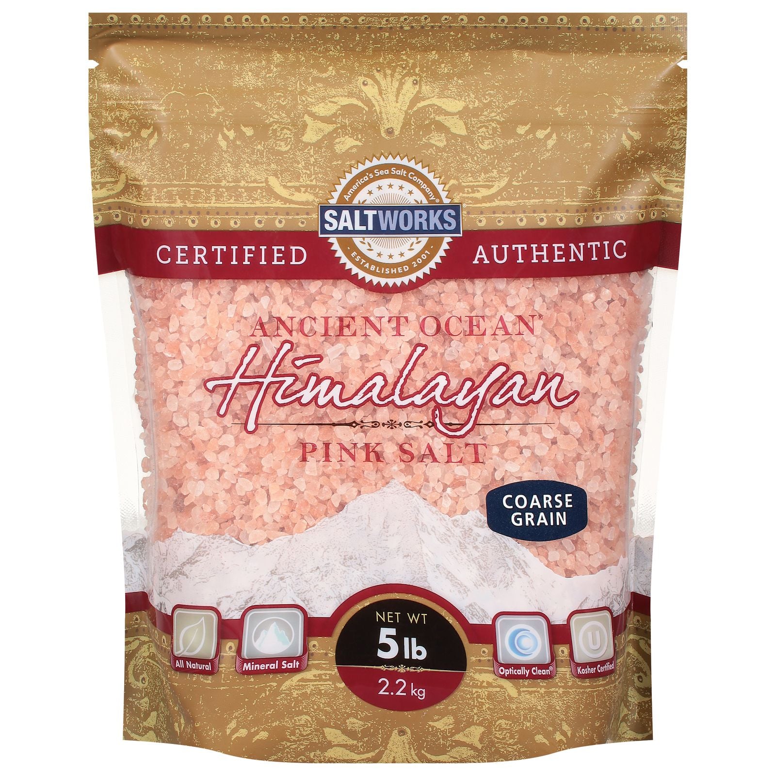 Saltworks - Salt Pink Himalayan Crse - 1 Each - 5 Lb image 1