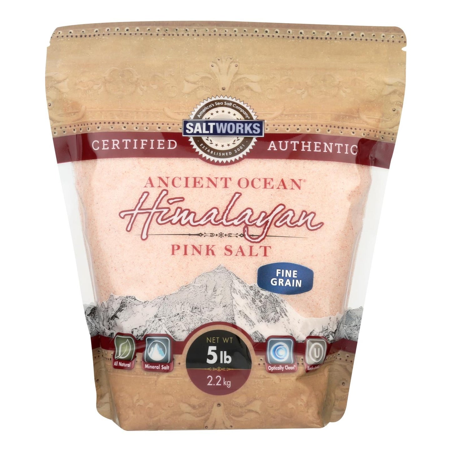 Saltworks - Salt Pink Himalayan Fine - 1 Each - 5 Lb image 1