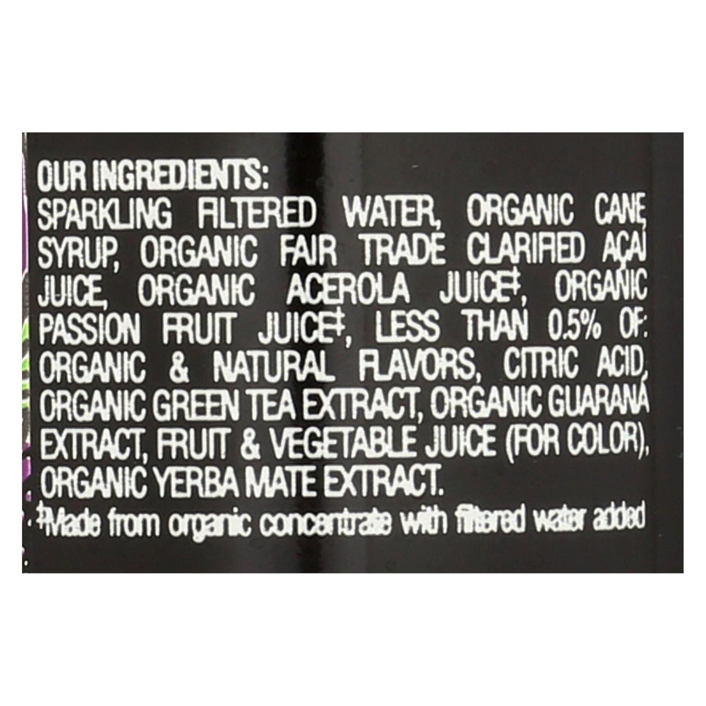 Sambazon Organic Amazon Energy Drink - Jungle Love - Case Of 12 - 12 Fl Oz image 2
