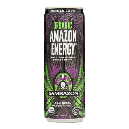 Sambazon Organic Amazon Energy Drink - Jungle Love - Case Of 12 - 12 Fl Oz image 3