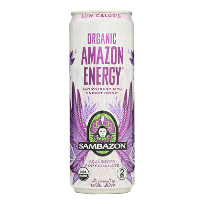 Sambazon Organic Amazon Energy Drink - Low Calorie - Case Of 12 - 12 Fl Oz image 1