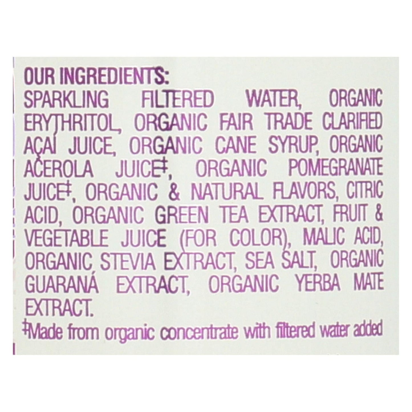 Sambazon Organic Amazon Energy Drink - Low Calorie - Case Of 12 - 12 Fl Oz image 2