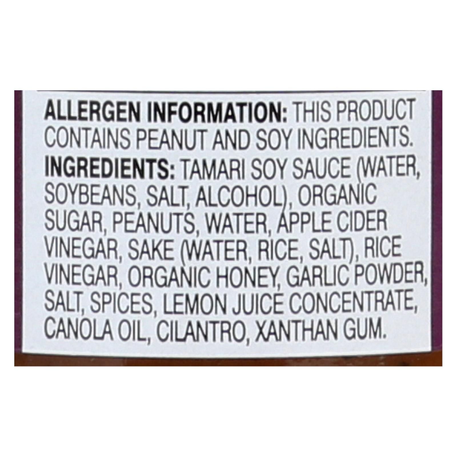 San - J Cooking Sauce - Thai Peanut - Case Of 6 - 10 Fl Oz. image 2