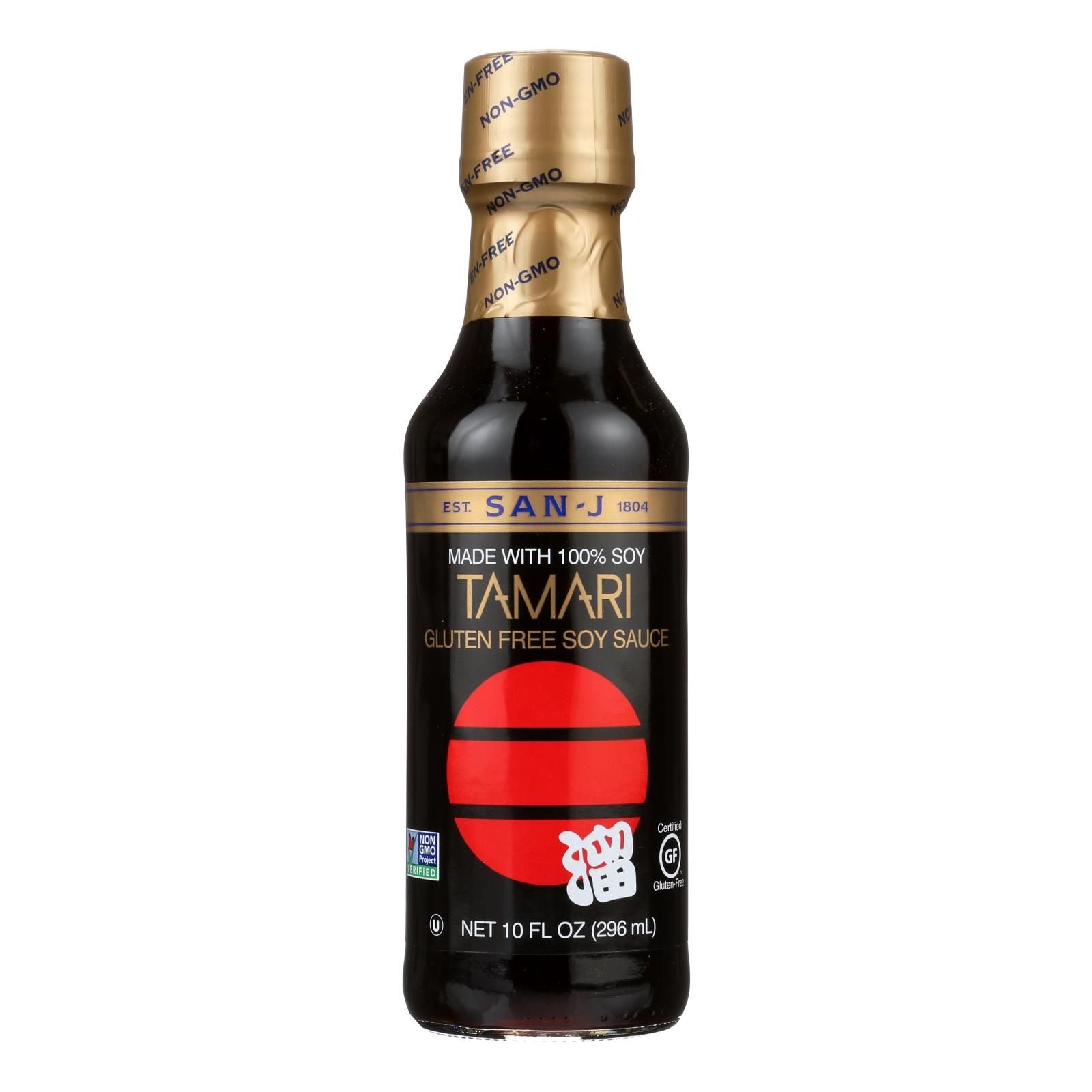San - J Tamari Soy Sauce - Case Of 6 - 10 Fl Oz. image 2