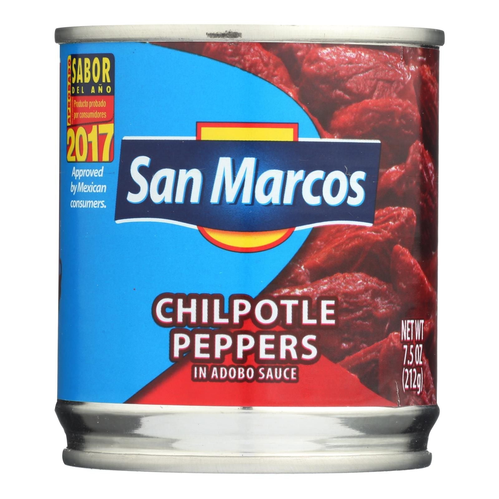 San Marcos Peppers - Chipolte - Case Of 24 - 7.5 Oz image 1