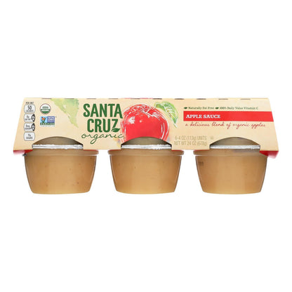 Santa Cruz Organic Apple Sauce - Case Of 12 - 4 Oz. image 1