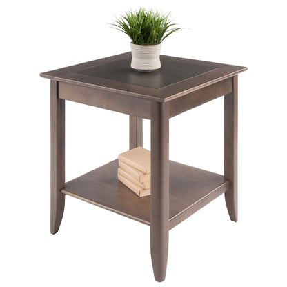 Santino Accent Table; Oyster Gray image 3