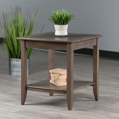 Santino Accent Table; Oyster Gray image 2