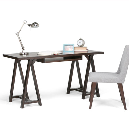 Sawhorse - Desk - Dark Chestnut Brown image 9