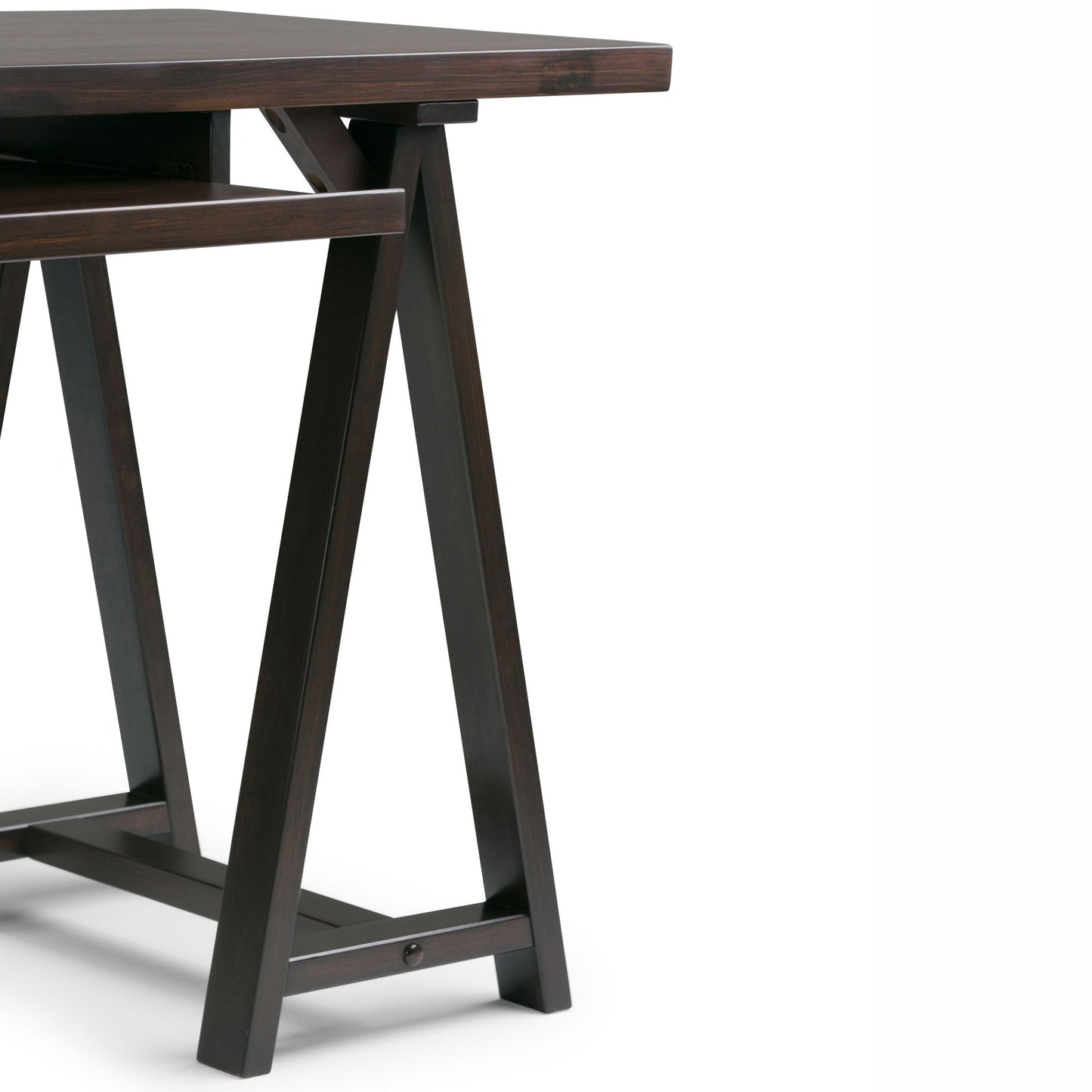 Sawhorse - Desk - Dark Chestnut Brown image 6
