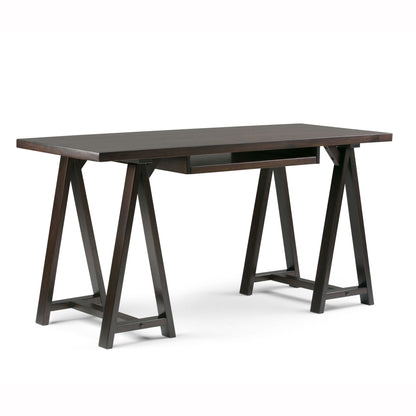 Sawhorse - Desk - Dark Chestnut Brown image 1