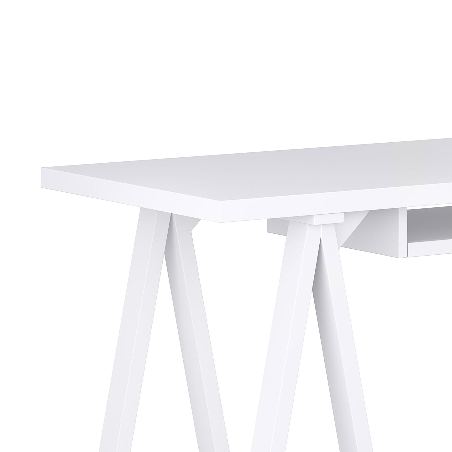 Sawhorse - Desk - White image 2