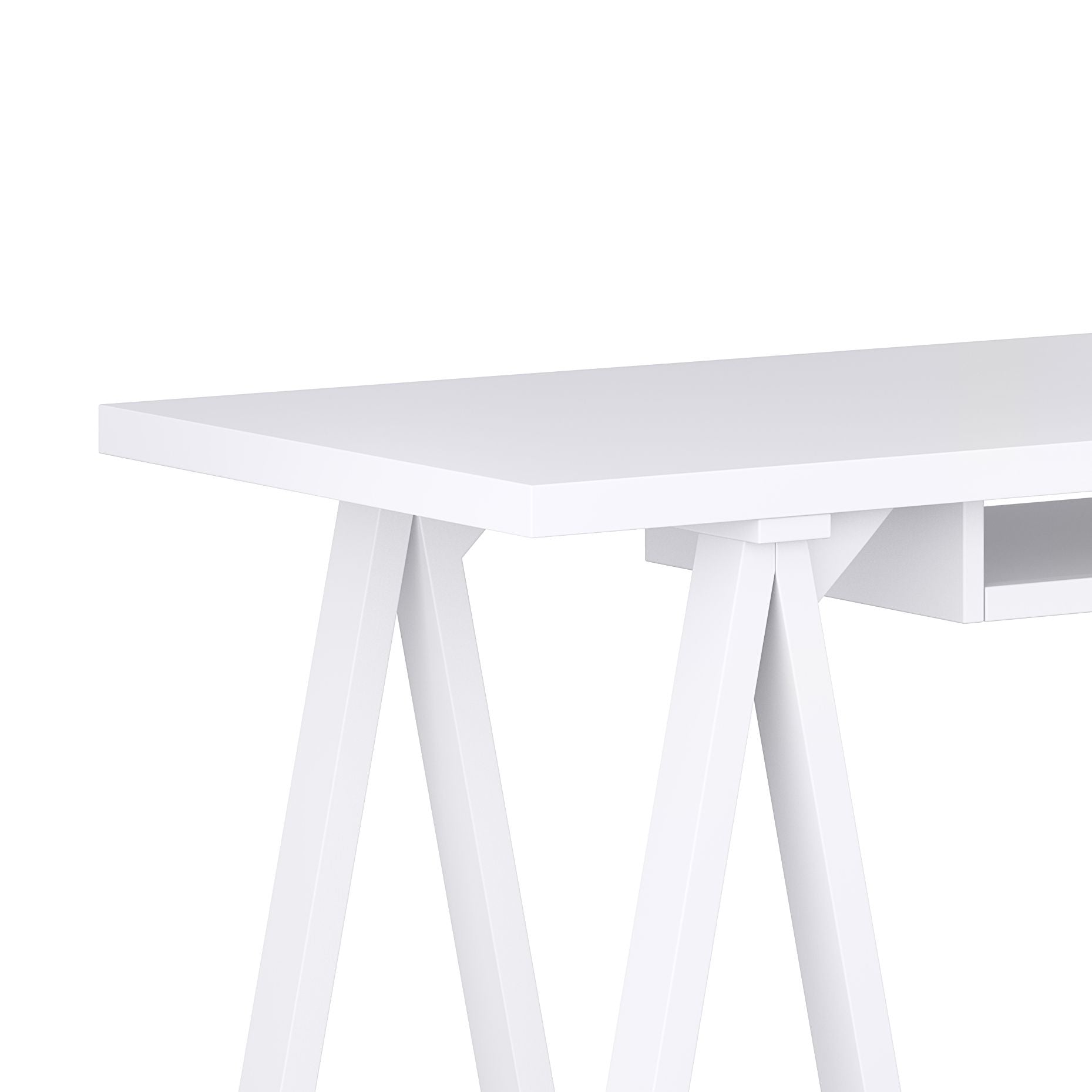 Sawhorse - Desk - White image 2
