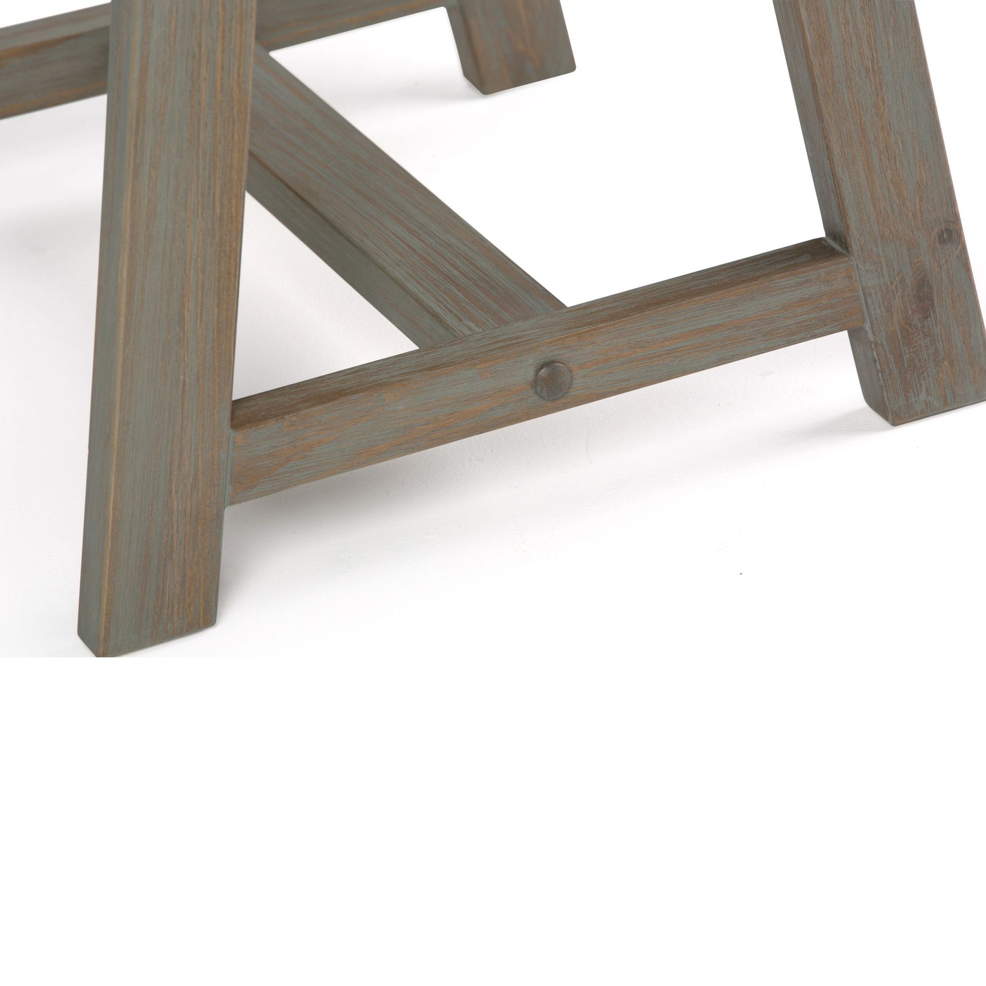 Sawhorse - End Table - Distressed Grey image 2