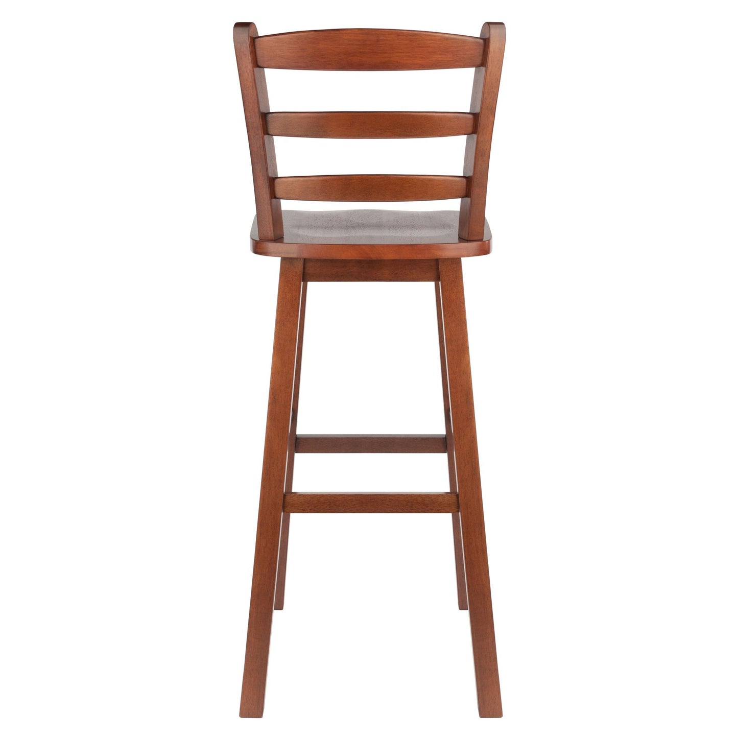 Scalera Ladder Back Swivel Seat Bar Stool; Walnut image 8