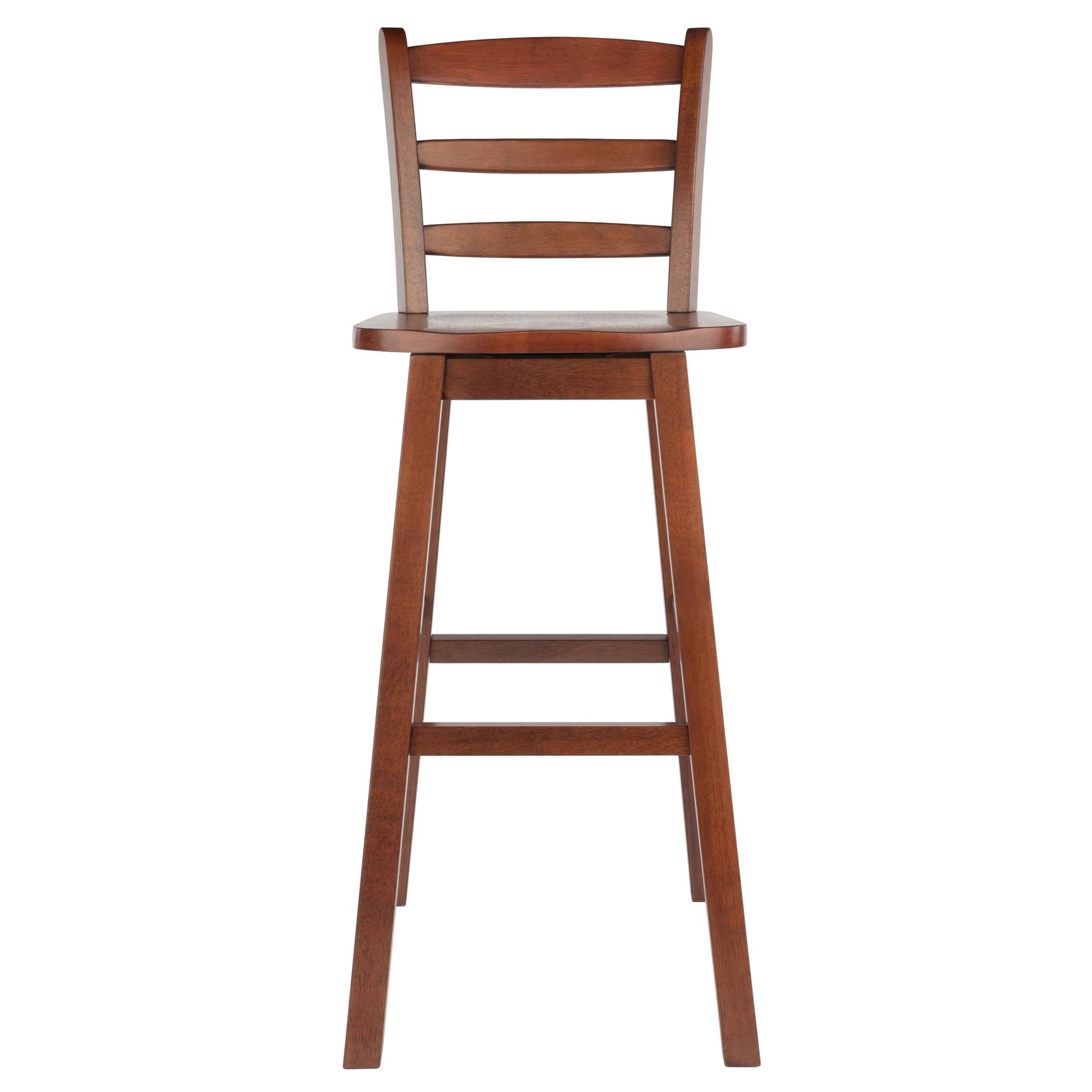 Scalera Ladder Back Swivel Seat Bar Stool; Walnut image 10