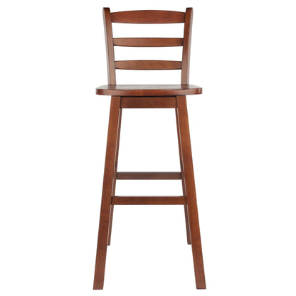 Scalera Ladder Back Swivel Seat Bar Stool; Walnut image 10
