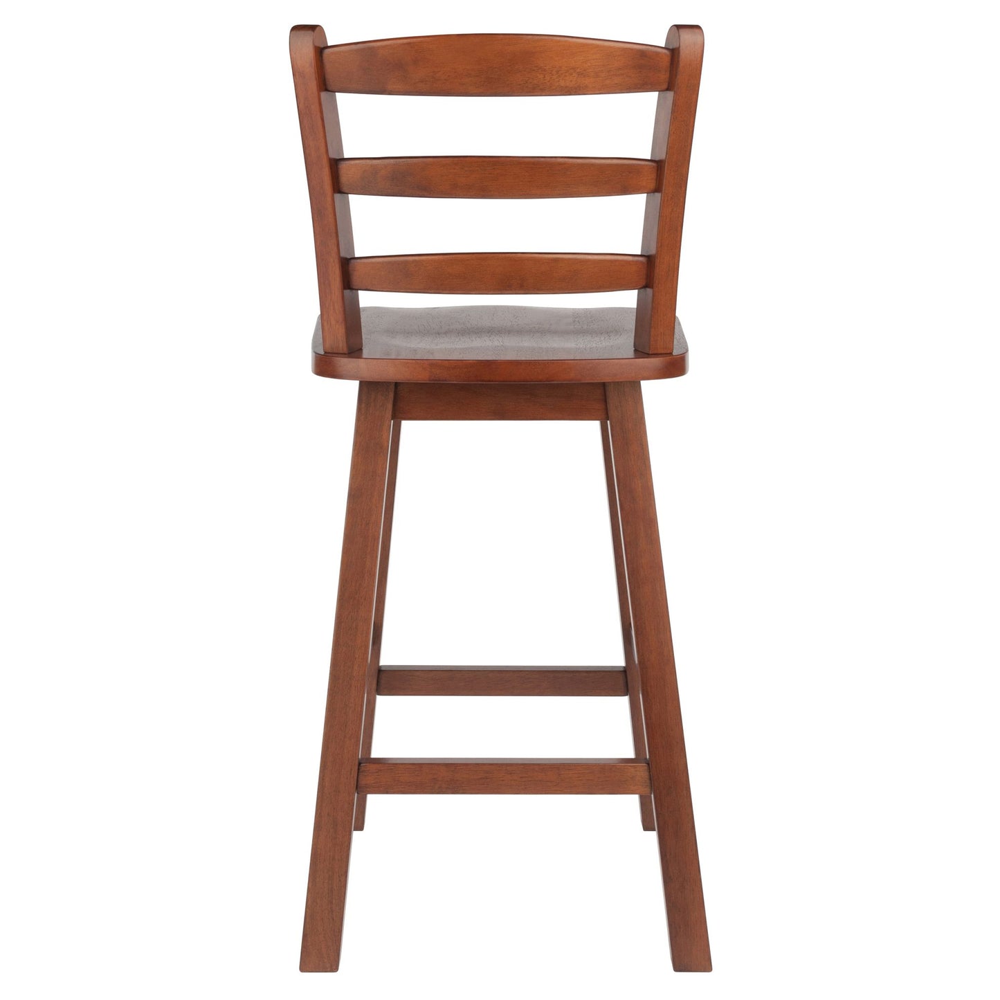 Scalera Ladder Back Swivel Seat Counter Stool; Walnut image 4
