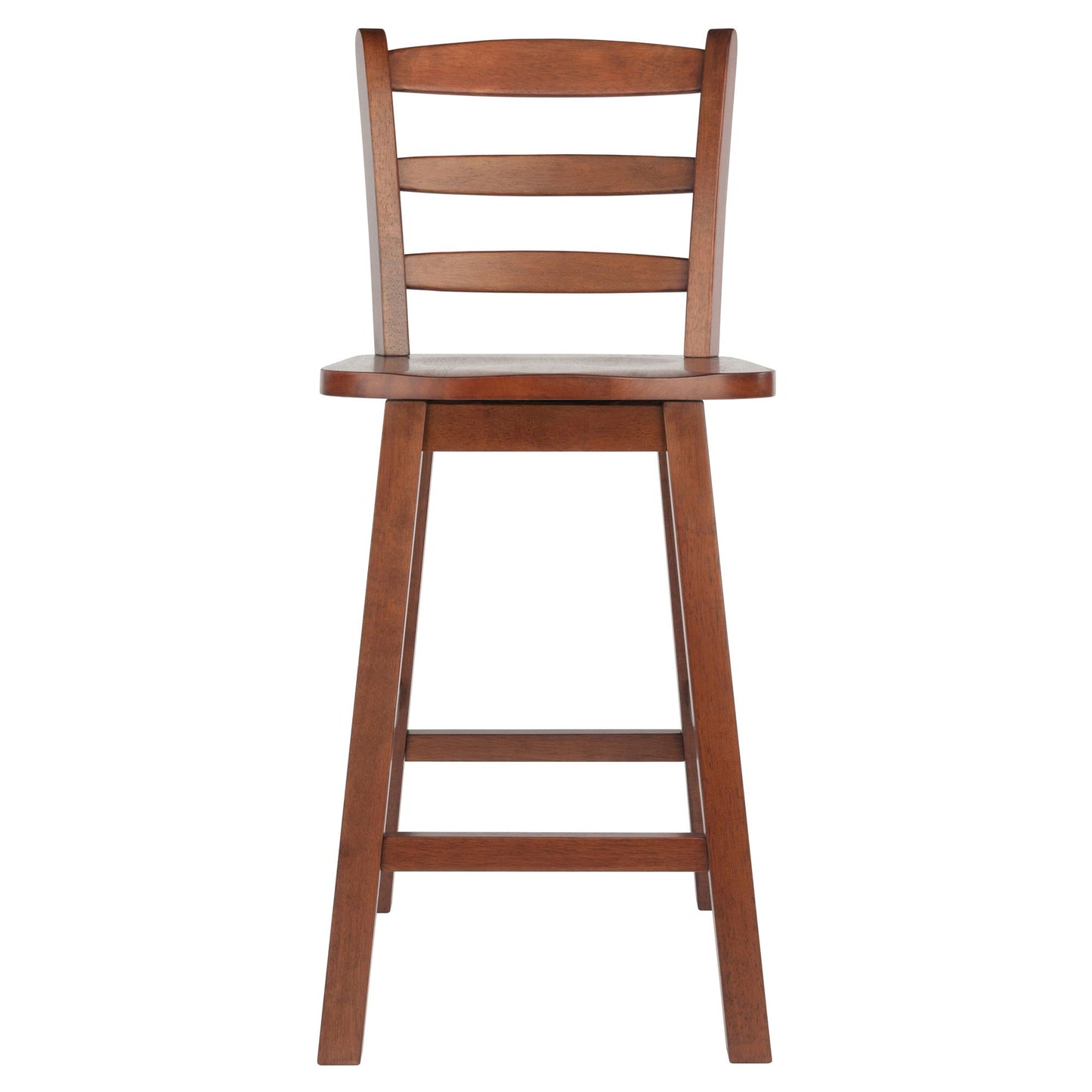 Scalera Ladder Back Swivel Seat Counter Stool; Walnut image 11