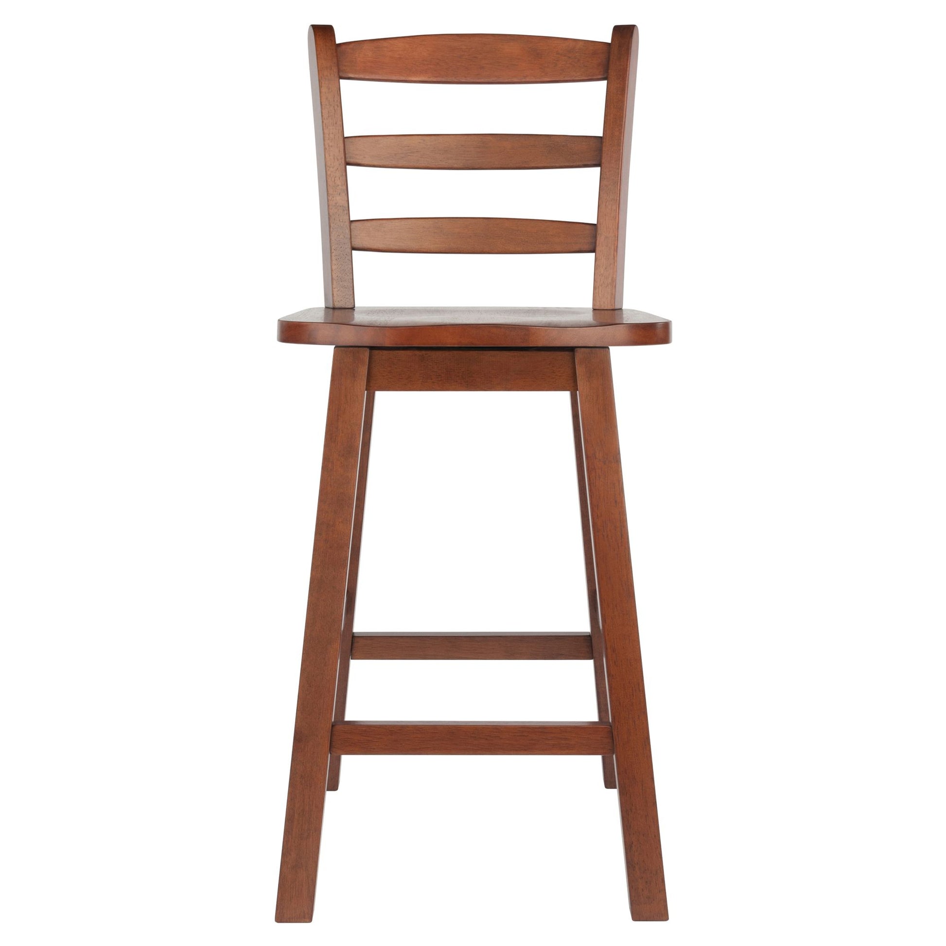 Scalera Ladder Back Swivel Seat Counter Stool; Walnut image 11