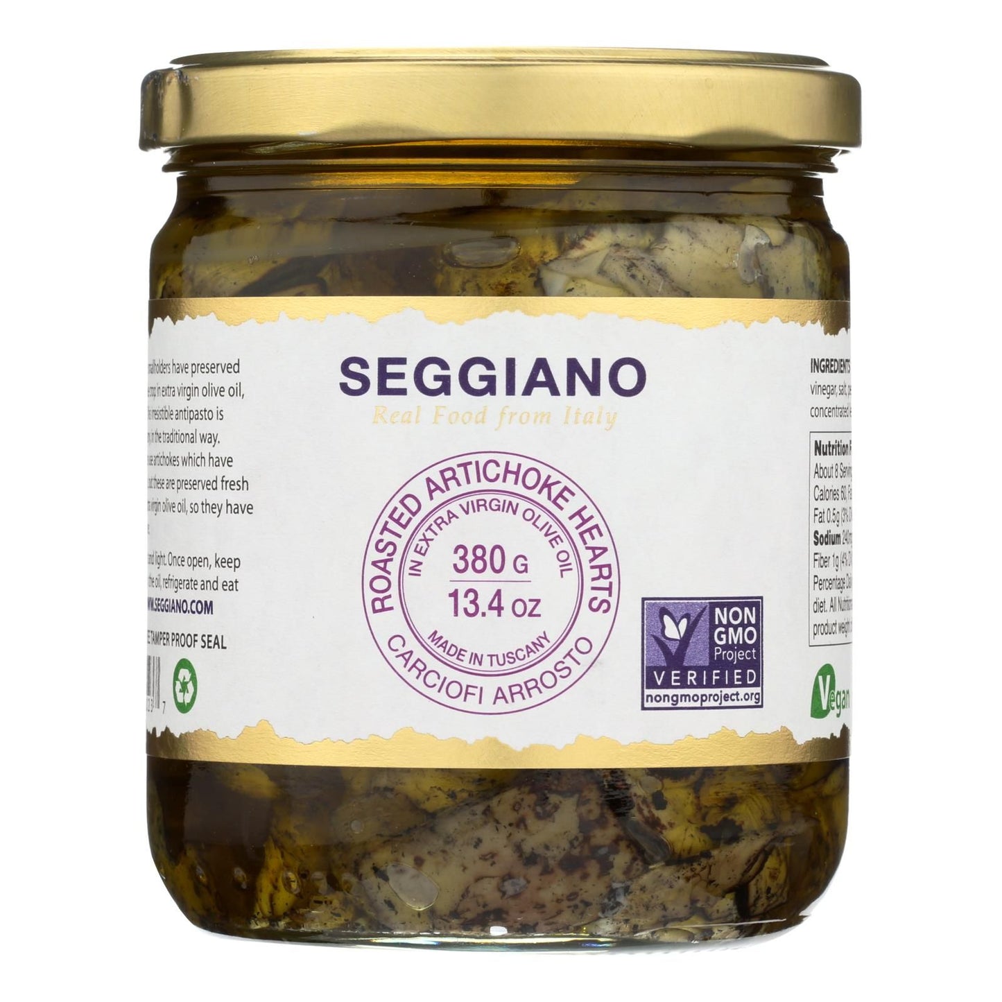 Seggiano Carciofi Arrosto Roasted Artichoke Hearts - Case Of 6 - 13.4 Oz image 2
