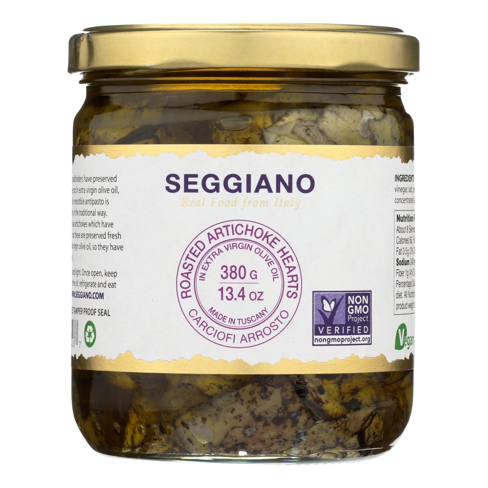 Seggiano Carciofi Arrosto Roasted Artichoke Hearts - Case Of 6 - 13.4 Oz image 1