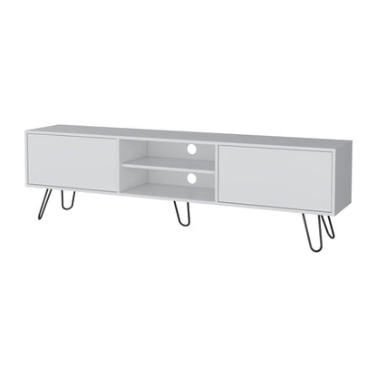 Selby TV Rack, Hairpin Leg Design with Spacious Storage image 2