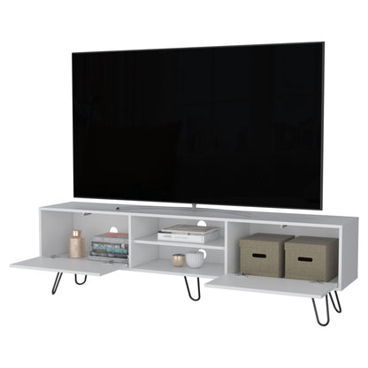 Selby TV Rack, Hairpin Leg Design with Spacious Storage image 7