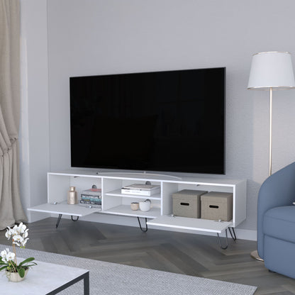 Selby TV Rack, Hairpin Leg Design with Spacious Storage image 5