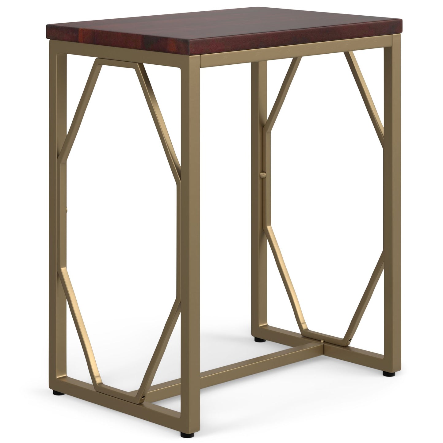 Selma - Metal and Wood Accent Table - Cognac image 1