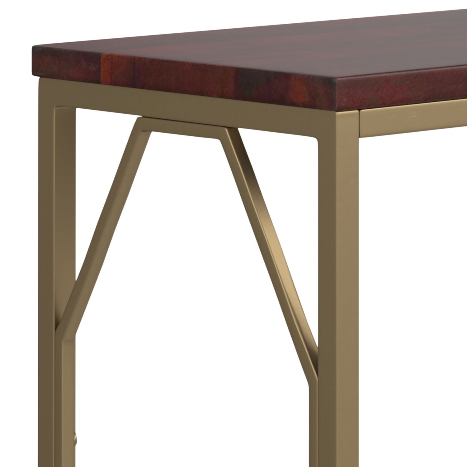 Selma - Metal and Wood Accent Table - Cognac image 2