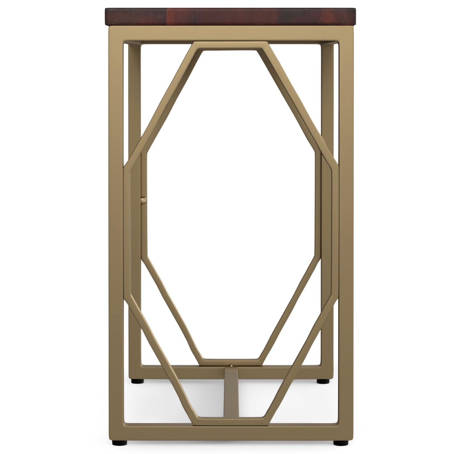 Selma - Metal and Wood Accent Table - Cognac image 3