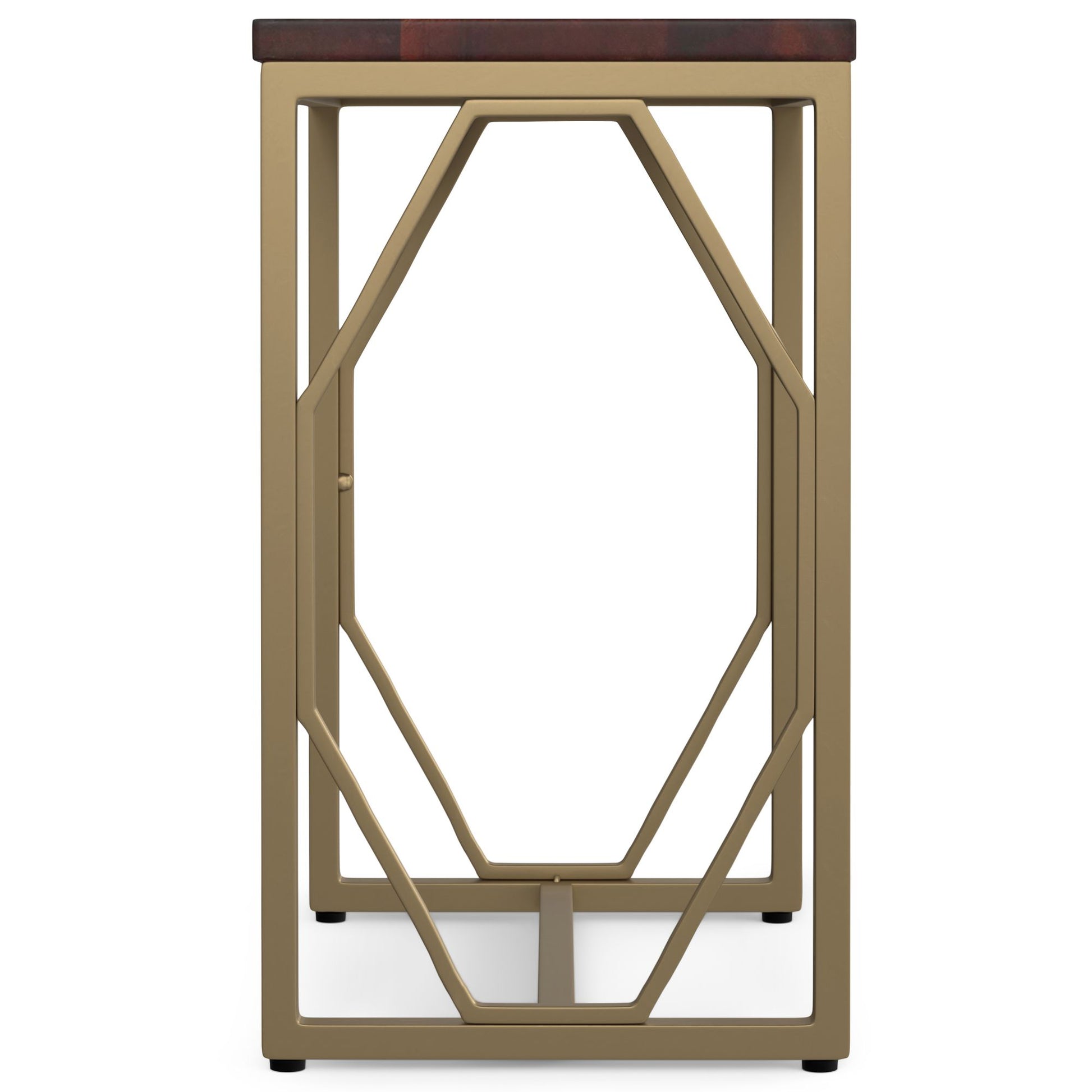 Selma - Metal and Wood Accent Table - Cognac image 3