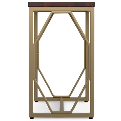 Selma - Metal and Wood Accent Table - Cognac image 3