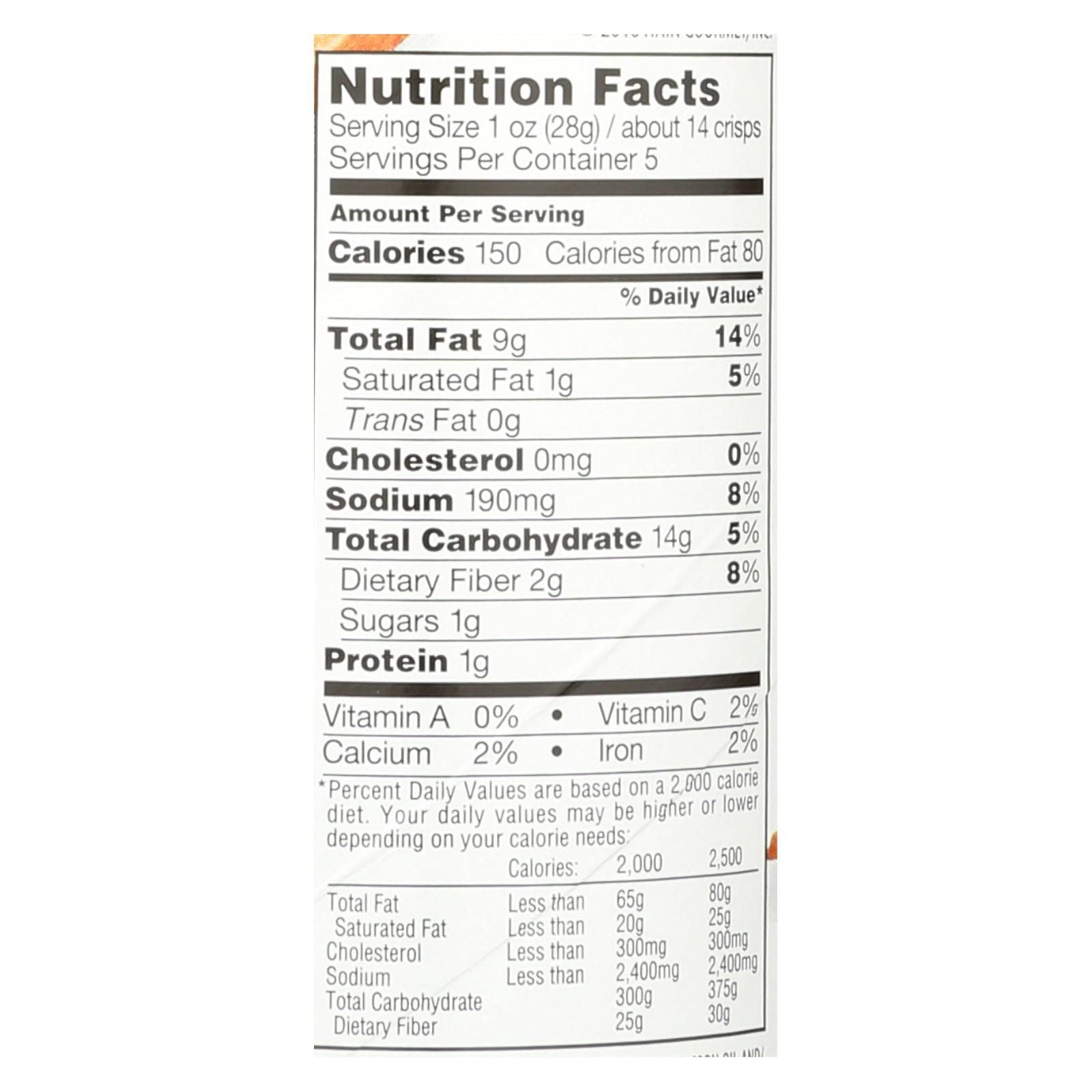 Sensible Portions, Garden Veggie Chips, Cheddar Cheese - Case Of 12 - 5 Oz image 3