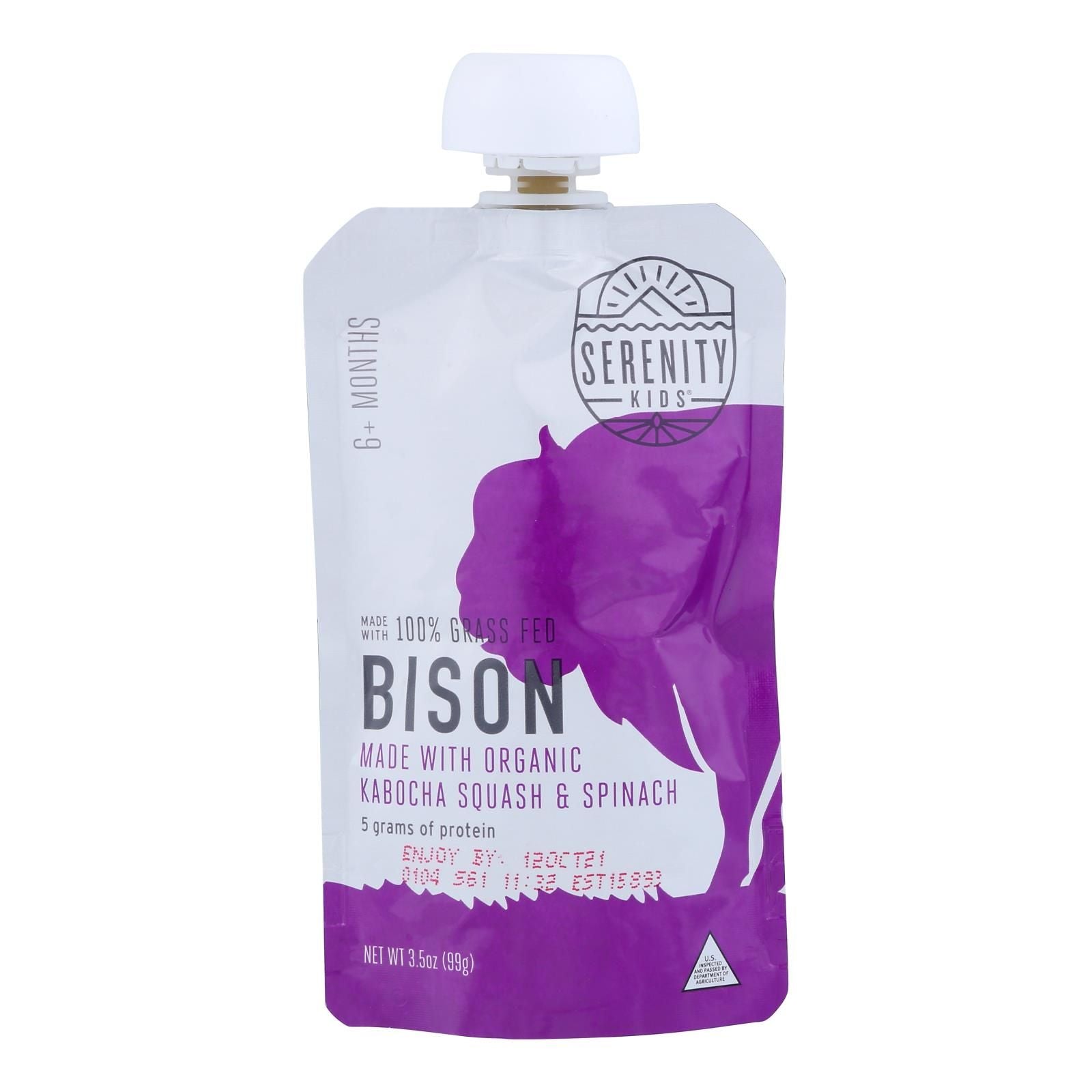 Serenity Kids Llc - Pouch Bison Kabocha - Case Of 6 - 3.5 Oz image 1