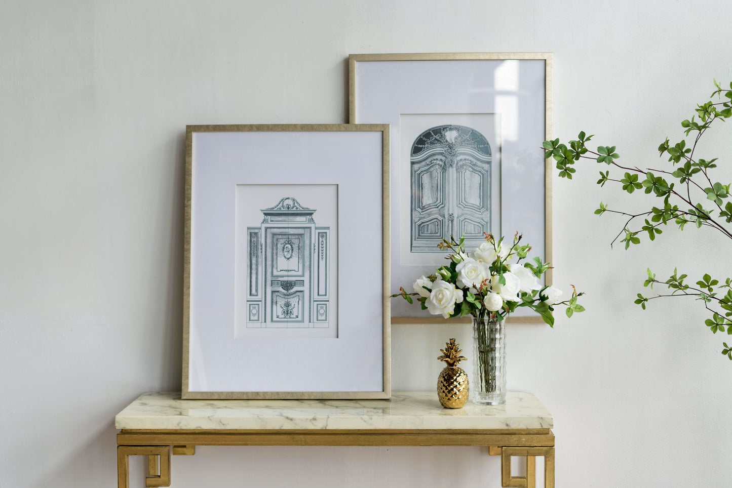 Set of 2 Fake Pencil Architectual Wall Art, Wall Decor Accent, 24" x 32" image 9