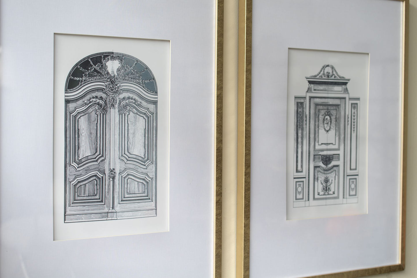 Set of 2 Fake Pencil Architectual Wall Art, Wall Decor Accent, 24" x 32" image 1