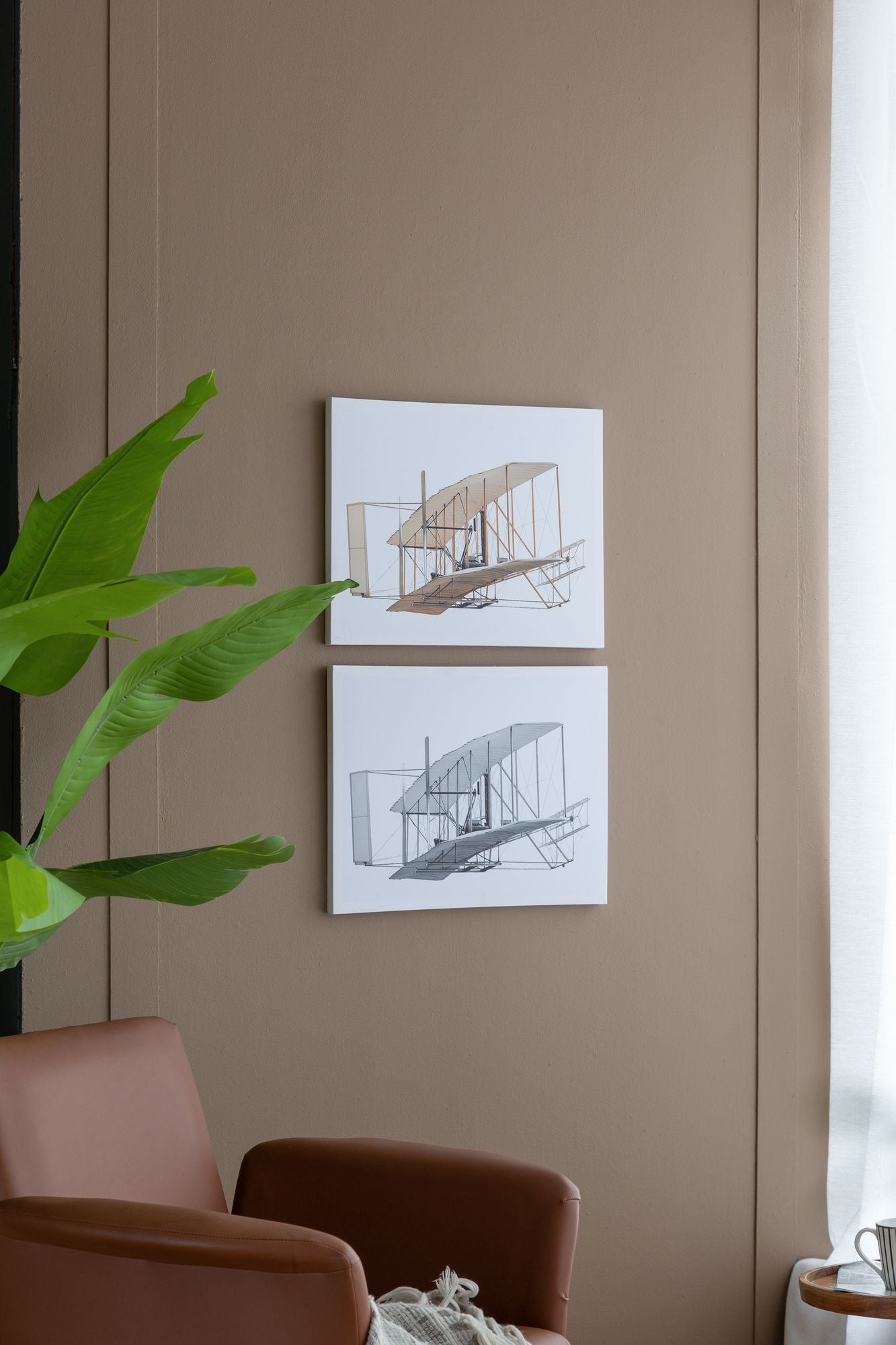 Set of 2 Large Rectangular Diptych Wall Art, Wall Decor for Living Room Bedroom Office Hallway image 2