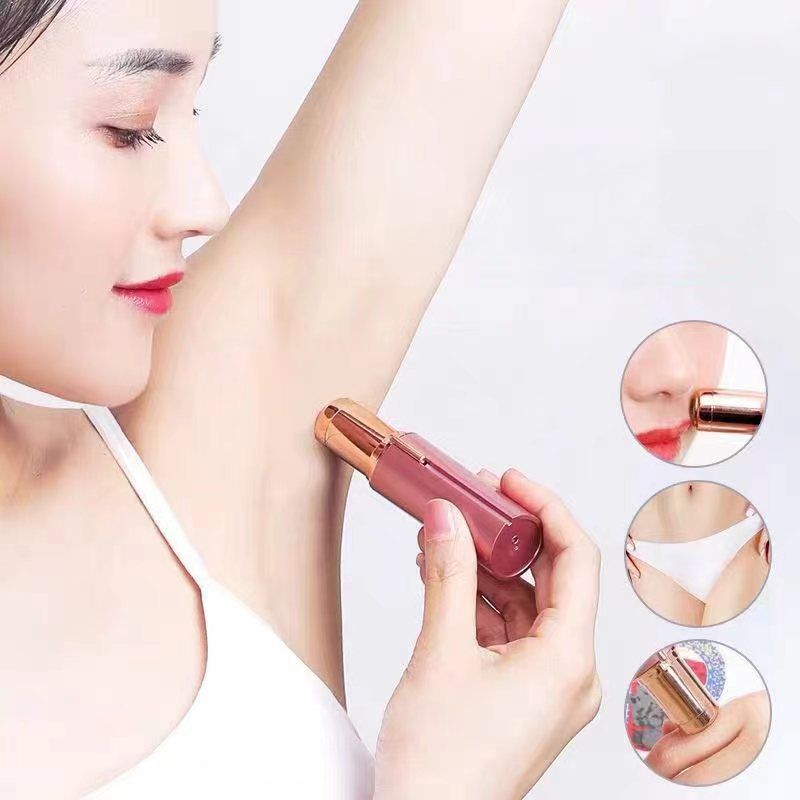 Set of 2. Rechargeable Facial & Eyebrow Hair Remover Set for Women, Painless Electric Trimmer with LED Light image 10