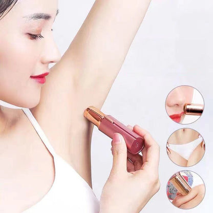 Set of 2. Rechargeable Facial & Eyebrow Hair Remover Set for Women, Painless Electric Trimmer with LED Light image 10