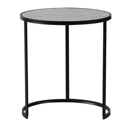 Set of 2 Round End Table, Stacking Side Tables with Sturdy Metal Frame for Small Space,Living Room, Office image 4