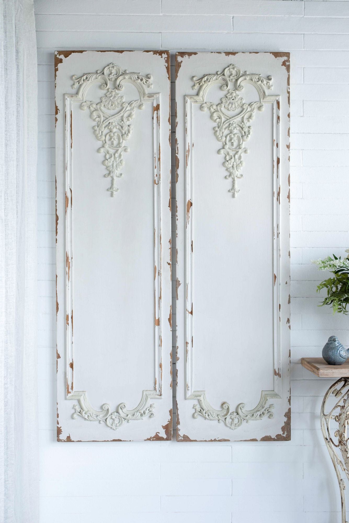 Set of 3 Large White Wall Art Panel, Rectangle Wall Sculpture, Wall Décor for Living Room Dining Room Office Bedroom, 21 image 8
