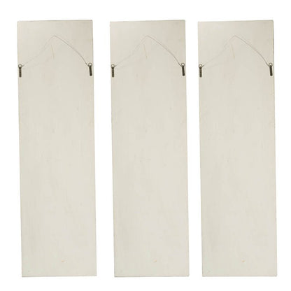 Set of 3 Large White Wall Art Panel, Rectangle Wall Sculpture, Wall Décor for Living Room Dining Room Office Bedroom, 21 image 14
