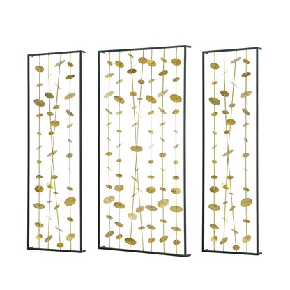 Set of 3 Metal Decorative Wall Art with Black Frame, Wall Decor for Living Room Bedrrom Entryway Office image 7