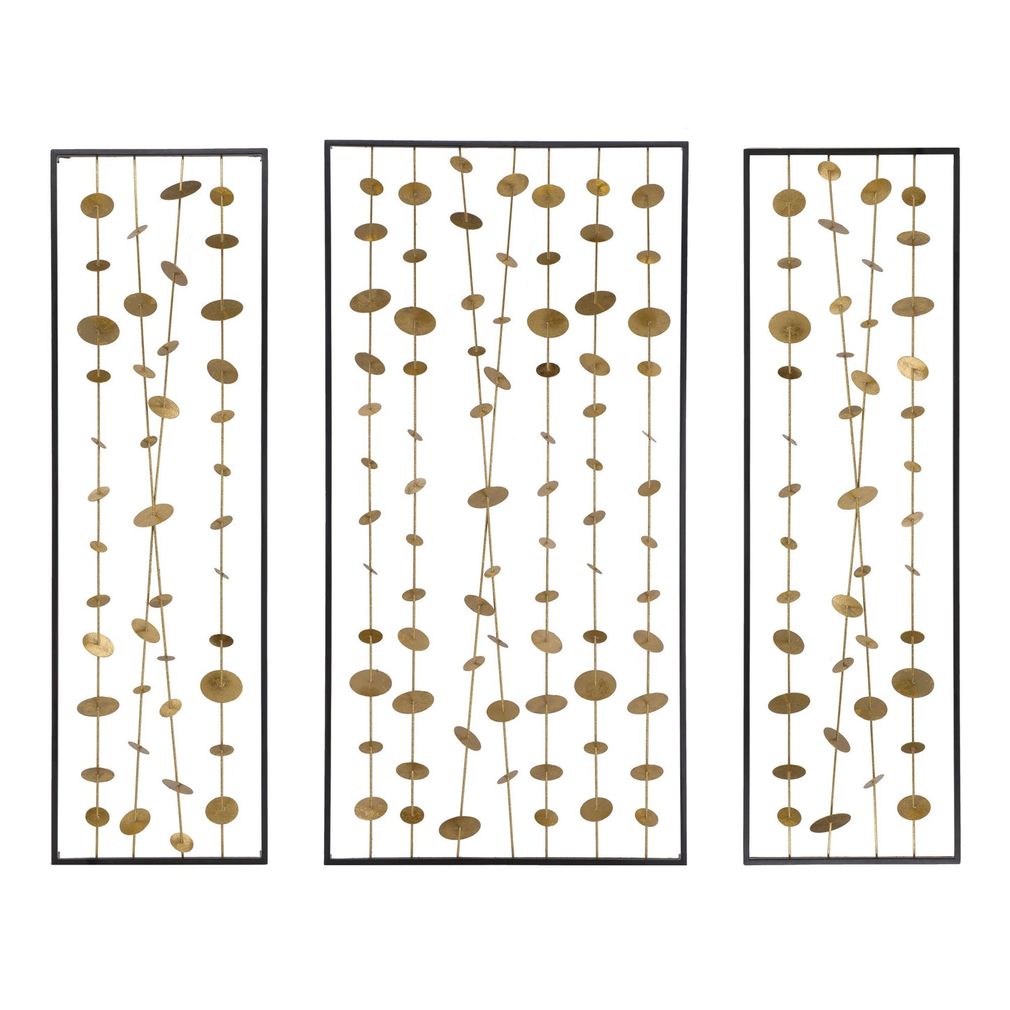 Set of 3 Metal Decorative Wall Art with Black Frame, Wall Decor for Living Room Bedrrom Entryway Office image 12