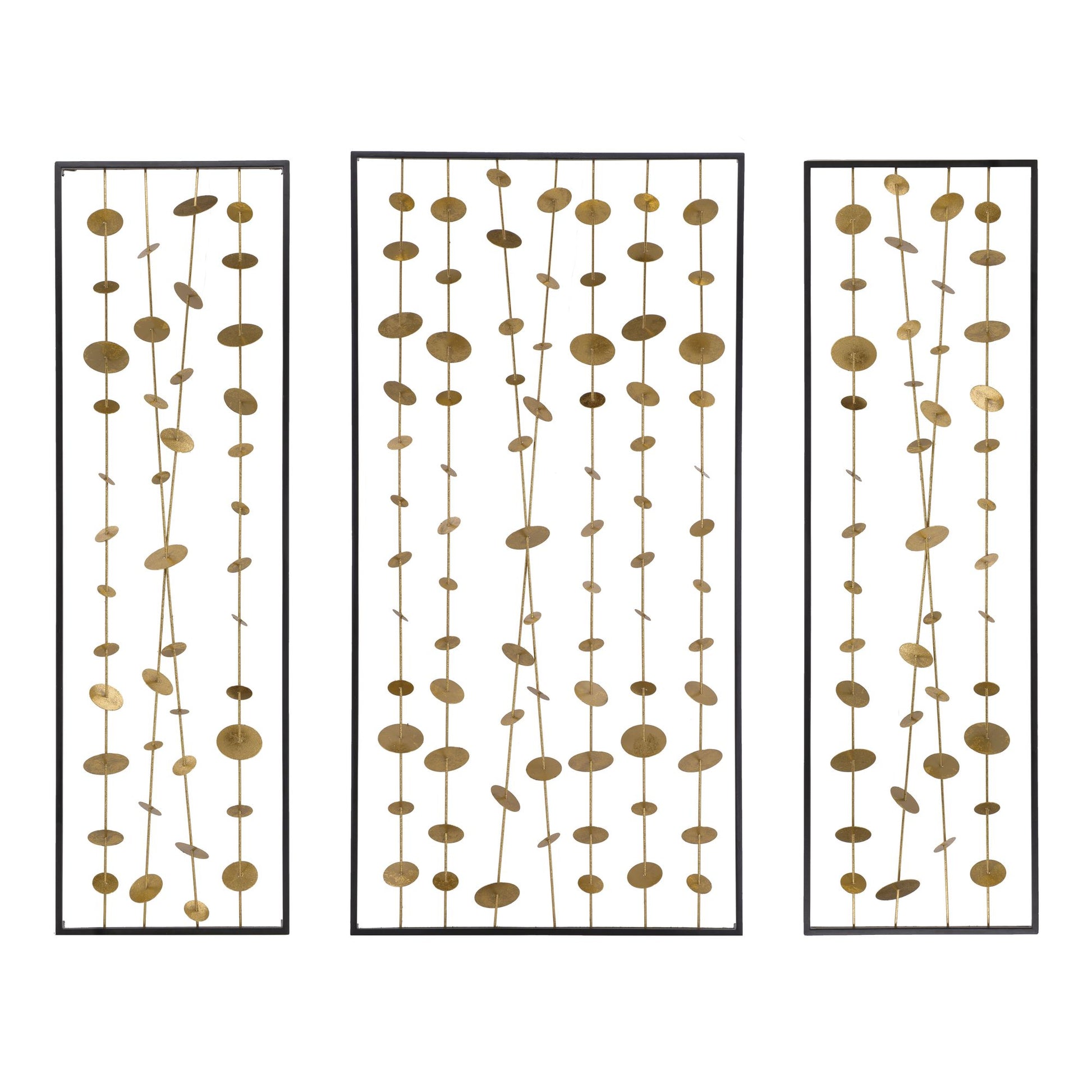 Set of 3 Metal Decorative Wall Art with Black Frame, Wall Decor for Living Room Bedrrom Entryway Office image 12