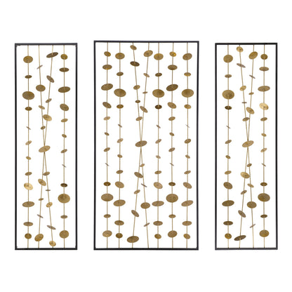 Set of 3 Metal Decorative Wall Art with Black Frame, Wall Decor for Living Room Bedrrom Entryway Office image 12