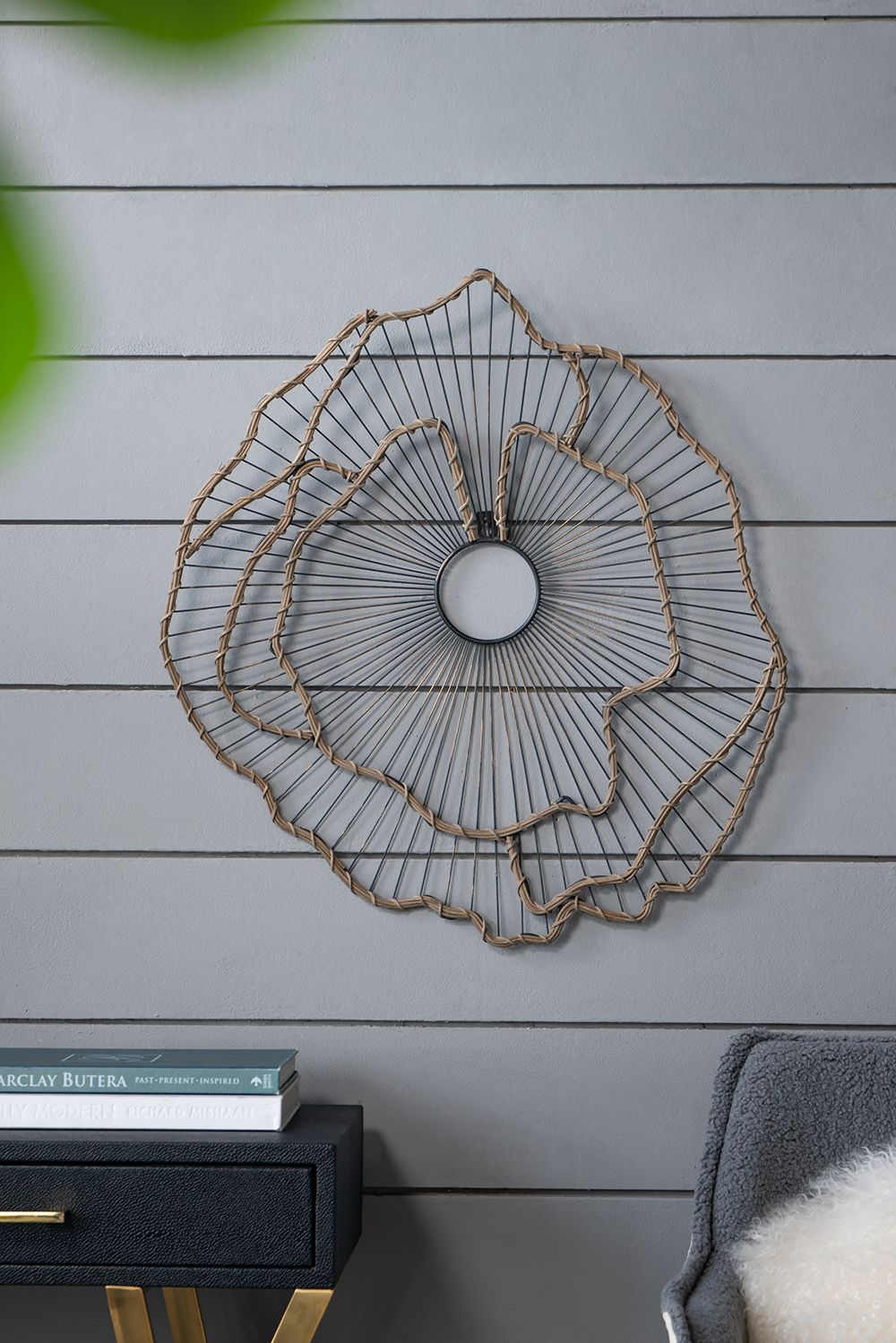Set of 3 Metal Flowers Wall Decor, Transitional Wall Floral Sculpture for Foyer Porch Hallway Entrance image 10