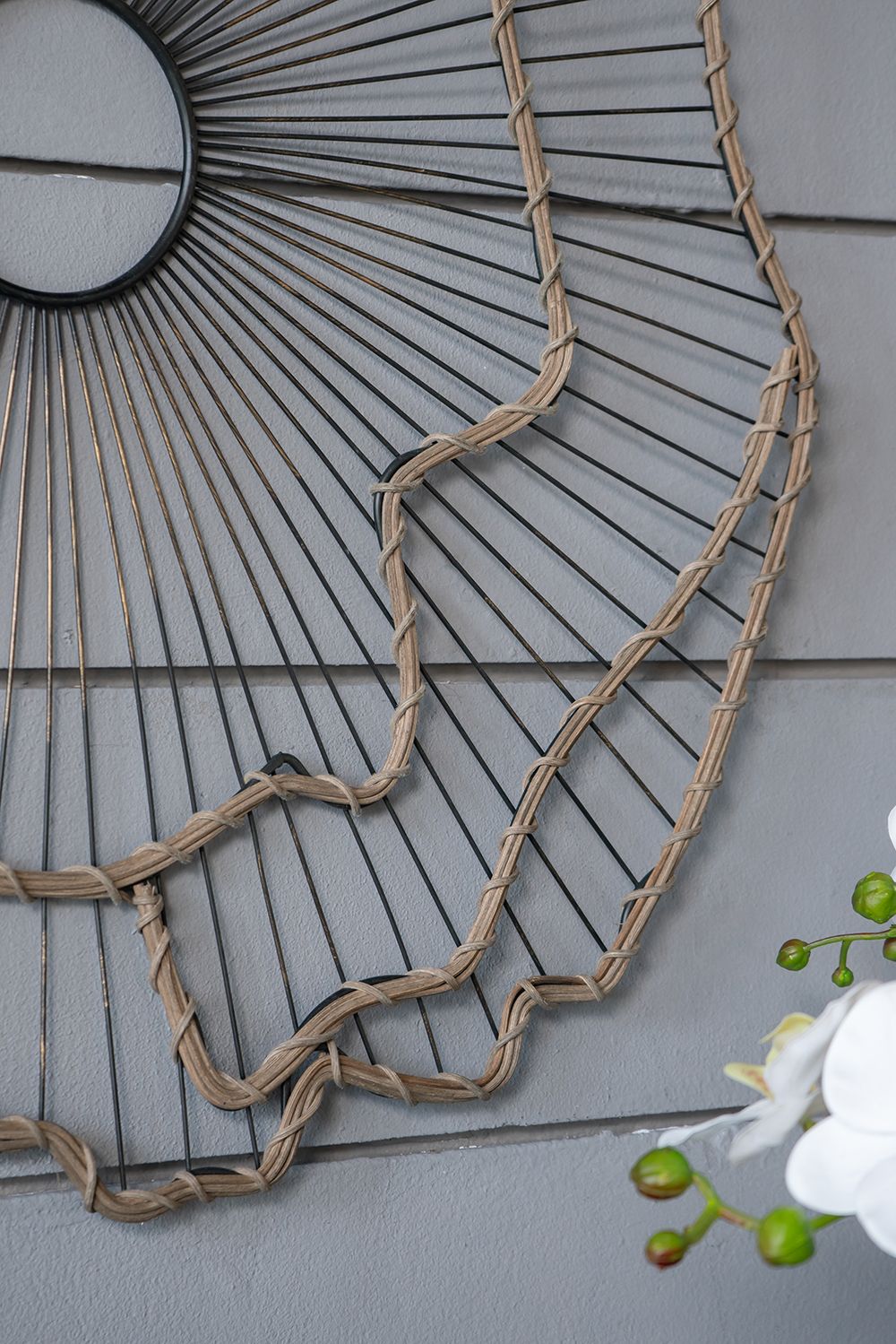 Set of 3 Metal Flowers Wall Decor, Transitional Wall Floral Sculpture for Foyer Porch Hallway Entrance image 11